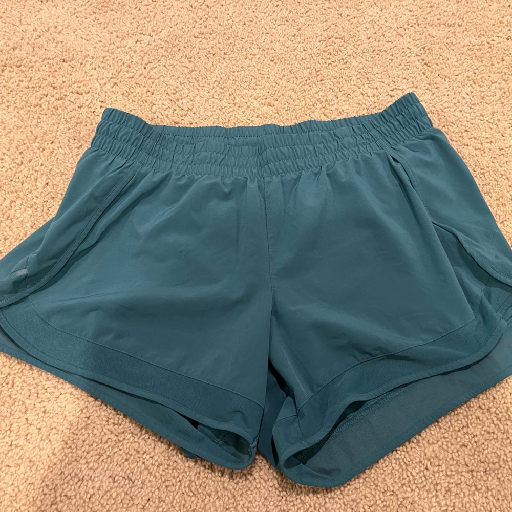 Athleta Teal Racer Shorts